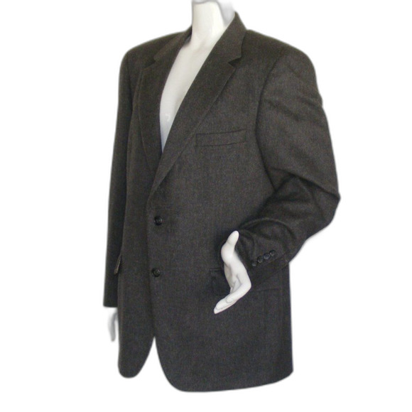 GRANT THOMAS Cashmere Jacket, 42R, Gray, 2 buttons, Soft! - Picture 3 of 14